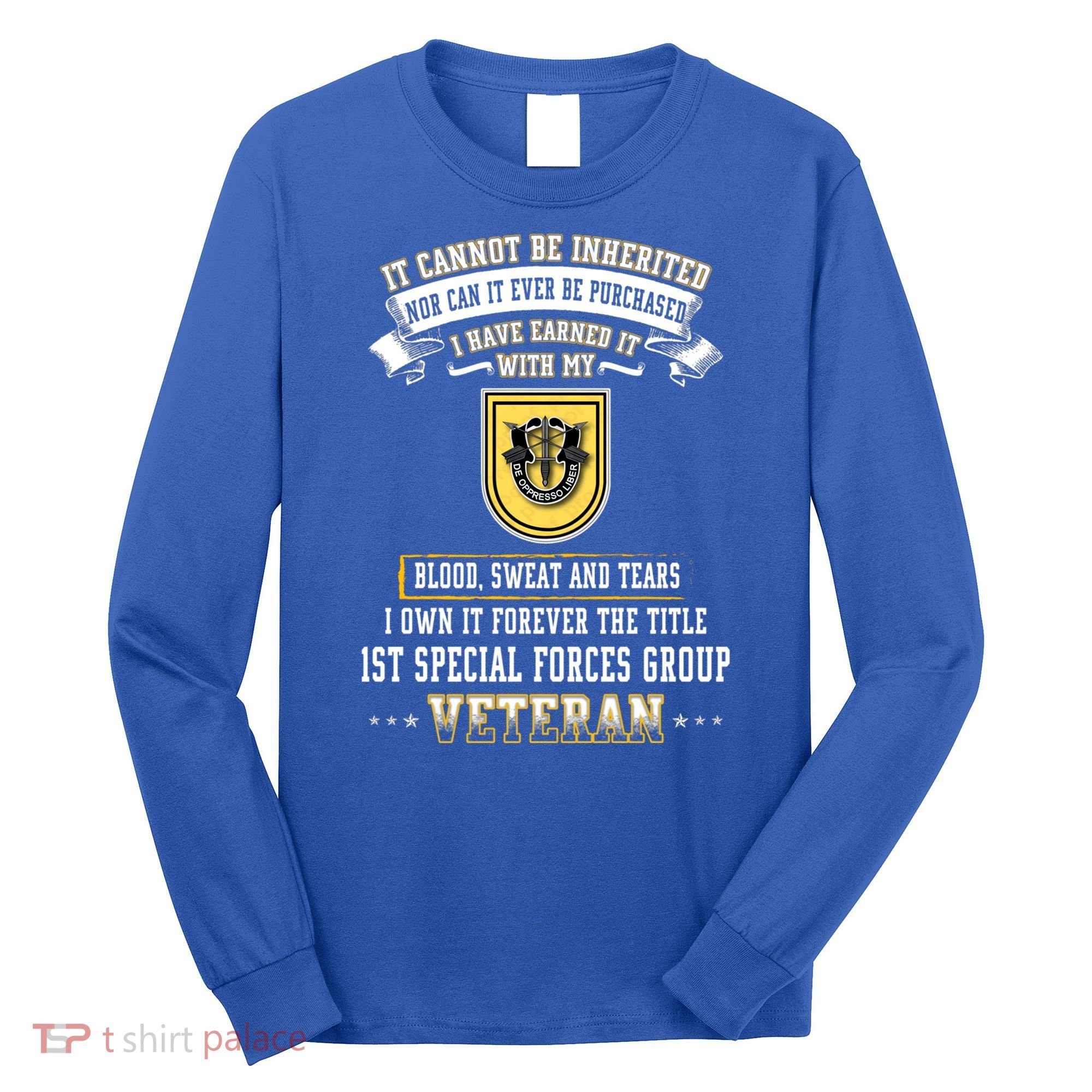 Forever The Title 1st Special Forces Group Veteran Day Xmas Funny Gift Long Sleeve Shirt