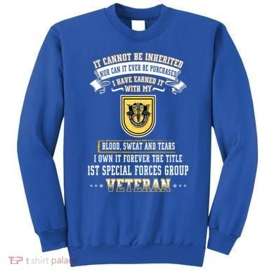 Forever The Title 1st Special Forces Group Veteran Day Xmas Funny Gift Sweatshirt