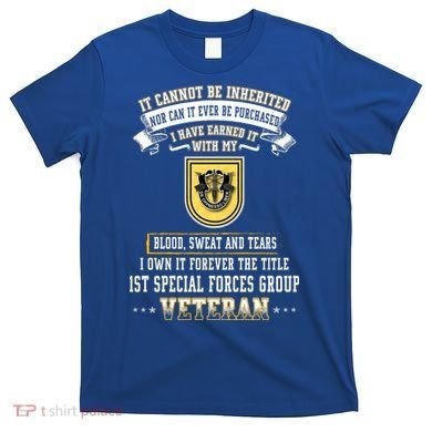 Forever The Title 1st Special Forces Group Veteran Day Xmas Funny Gift T-Shirt