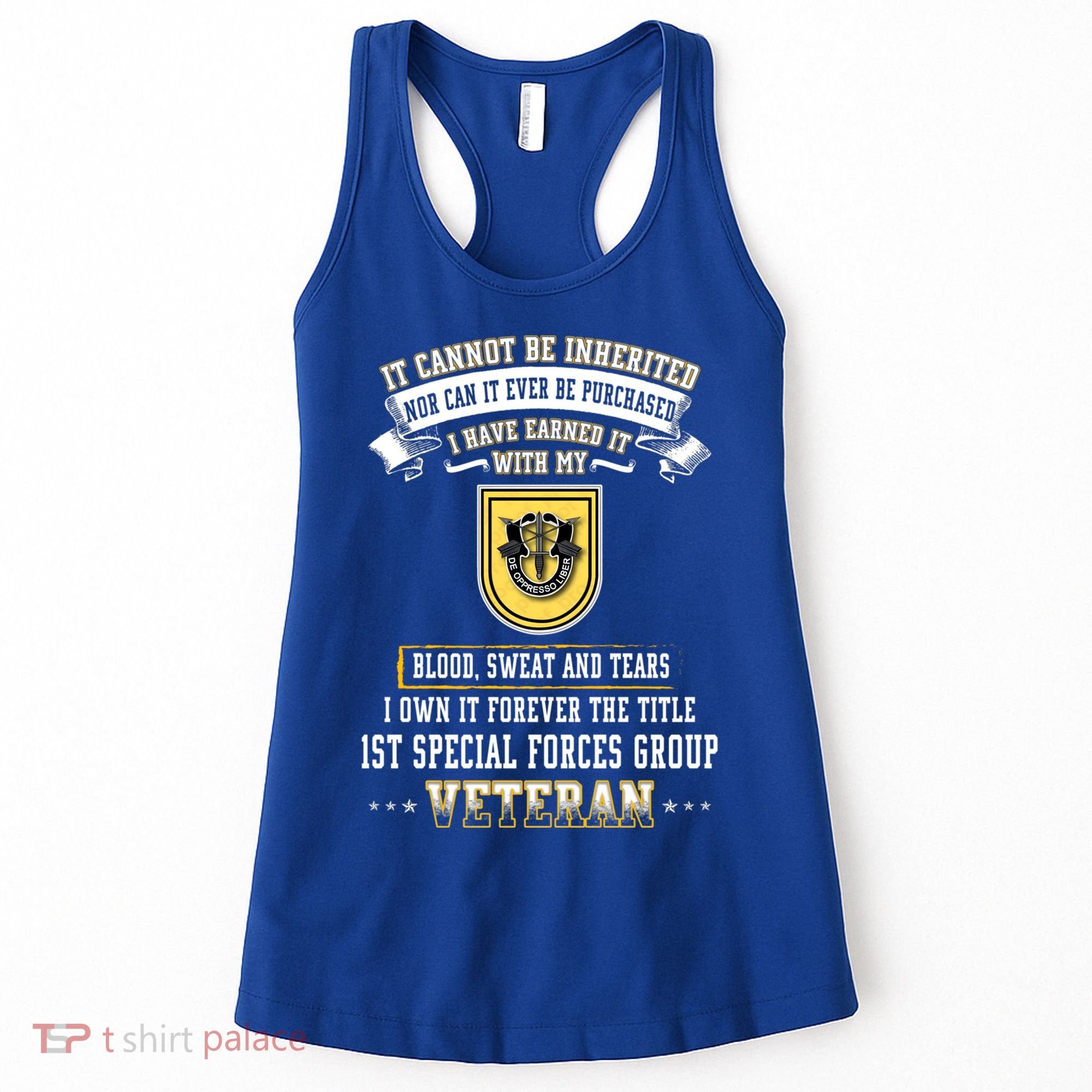 Forever The Title 1st Special Forces Group Veteran Day Xmas Funny Gift Women's Tank Top