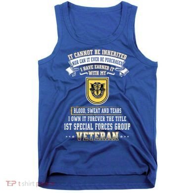 Forever The Title 1st Special Forces Group Veteran Day Xmas Funny Gift Tank Top