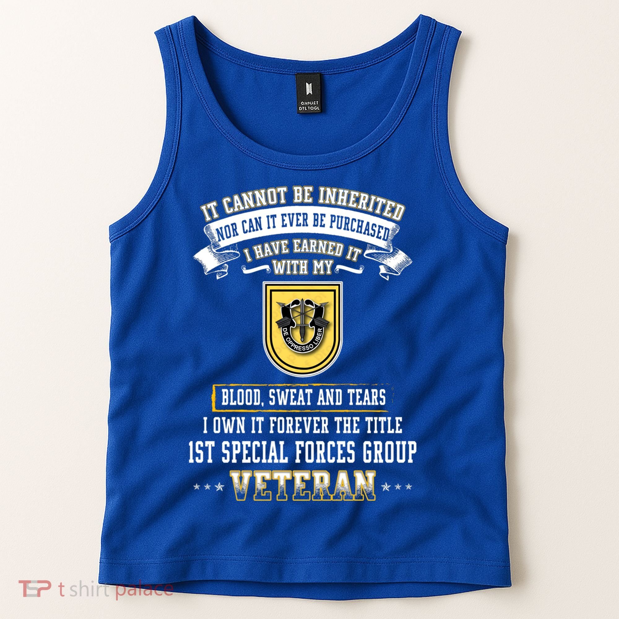 Forever The Title 1st Special Forces Group Veteran Day Xmas Funny Gift Tank Top