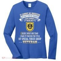 Forever The Title 1st Special Forces Group Veteran Day Xmas Funny Gift Women's Long Sleeve Shirt thumb 0