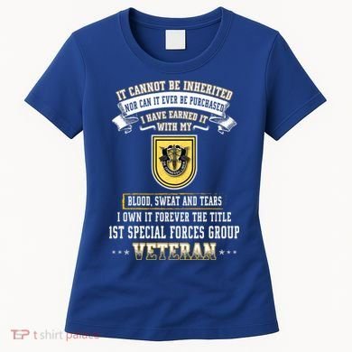 Forever The Title 1st Special Forces Group Veteran Day Xmas Funny Gift Women's T-Shirt
