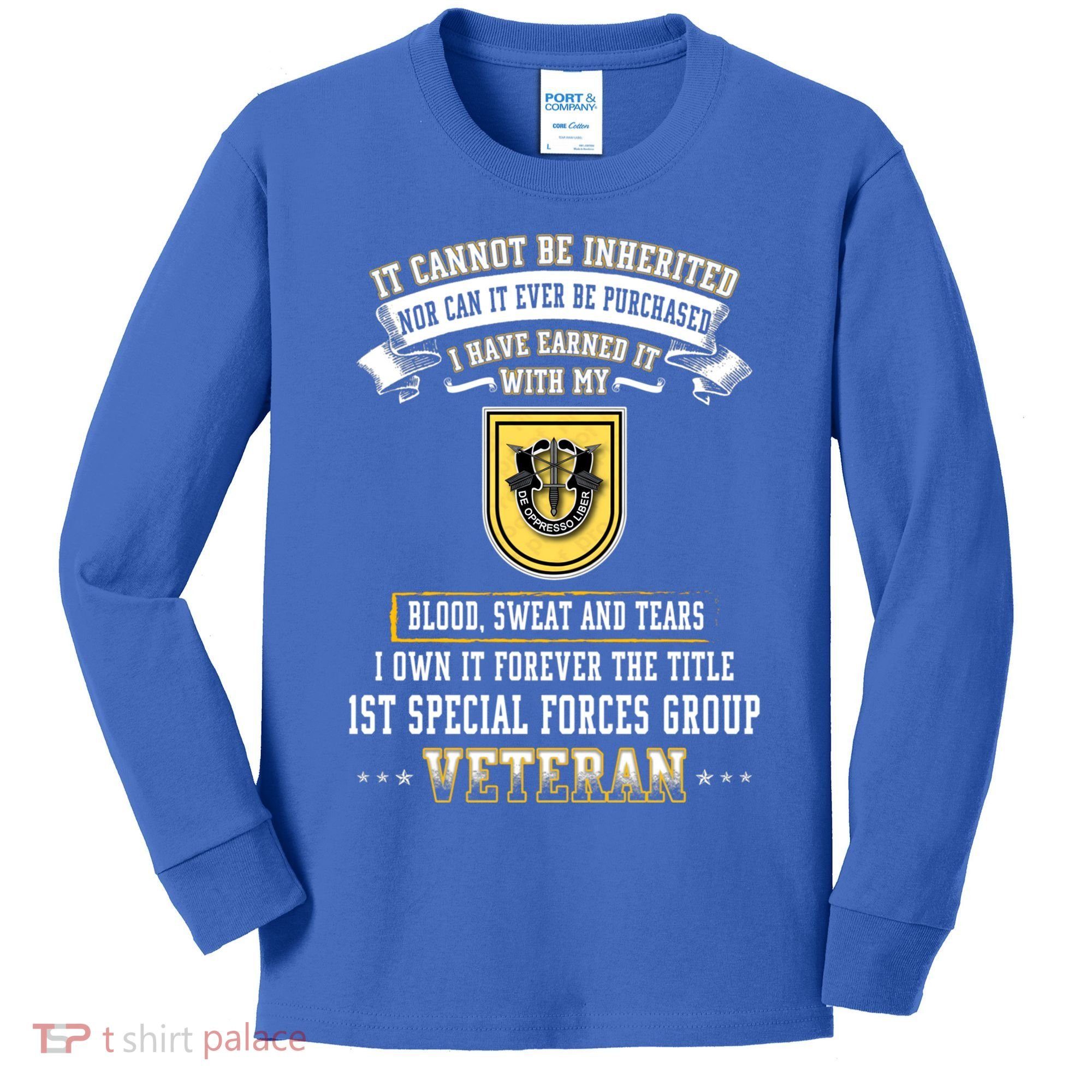 Forever The Title 1st Special Forces Group Veteran Day Xmas Funny Gift Kids Long Sleeve Shirt