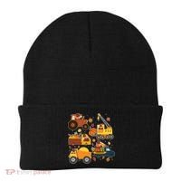 Funny Thanksgiving Turkeys Construction Vehicles Beanie thumb 0