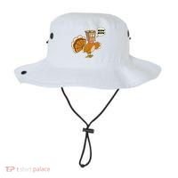 Funny Thanksgiving Turkey In Cat Face Paper Bag Bucket Hat thumb 0