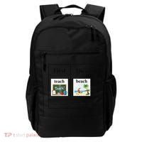 First Teach Then Beach First Teach Them Beach Teacher Backpack thumb 0