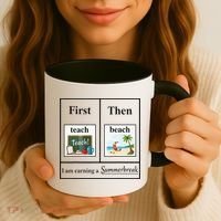 First Teach Then Beach First Teach Them Beach Teacher Coffee Mug thumb 3