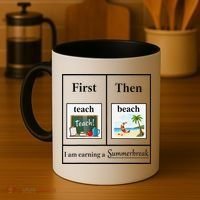 First Teach Then Beach First Teach Them Beach Teacher Coffee Mug thumb 4