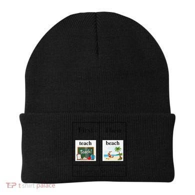 First Teach Then Beach First Teach Them Beach Teacher Beanie