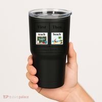 First Teach Then Beach First Teach Them Beach Teacher Tumbler thumb 2