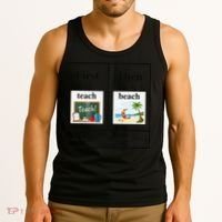 First Teach Then Beach First Teach Them Beach Teacher Tank Top thumb 3