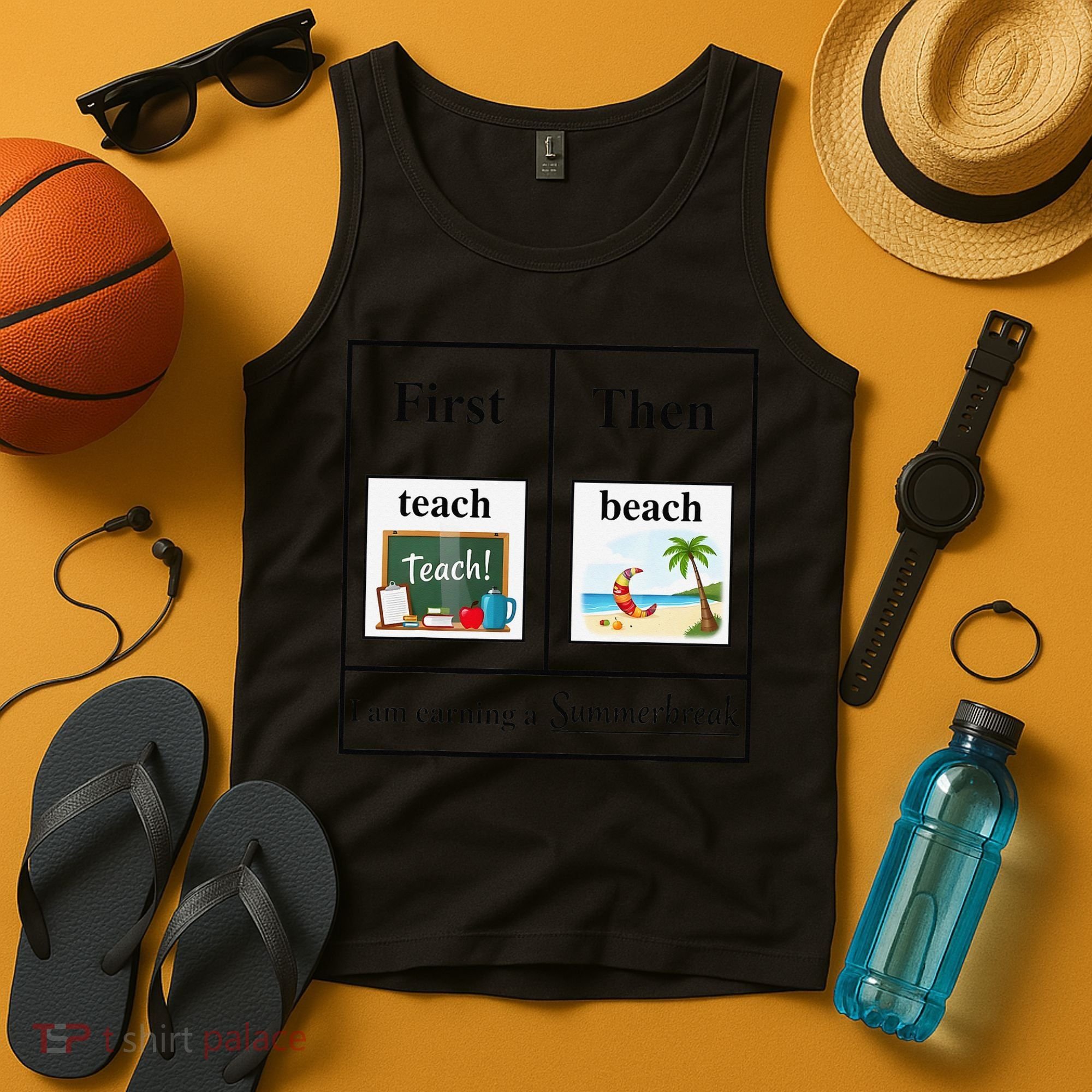 First Teach Then Beach First Teach Them Beach Teacher Tank Top