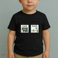 First Teach Then Beach First Teach Them Beach Teacher Toddler T-Shirt thumb 2