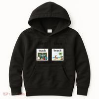 First Teach Then Beach First Teach Them Beach Teacher Kids Hoodie thumb 0