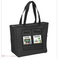 First Teach Then Beach First Teach Them Beach Teacher Tote Bag thumb 2