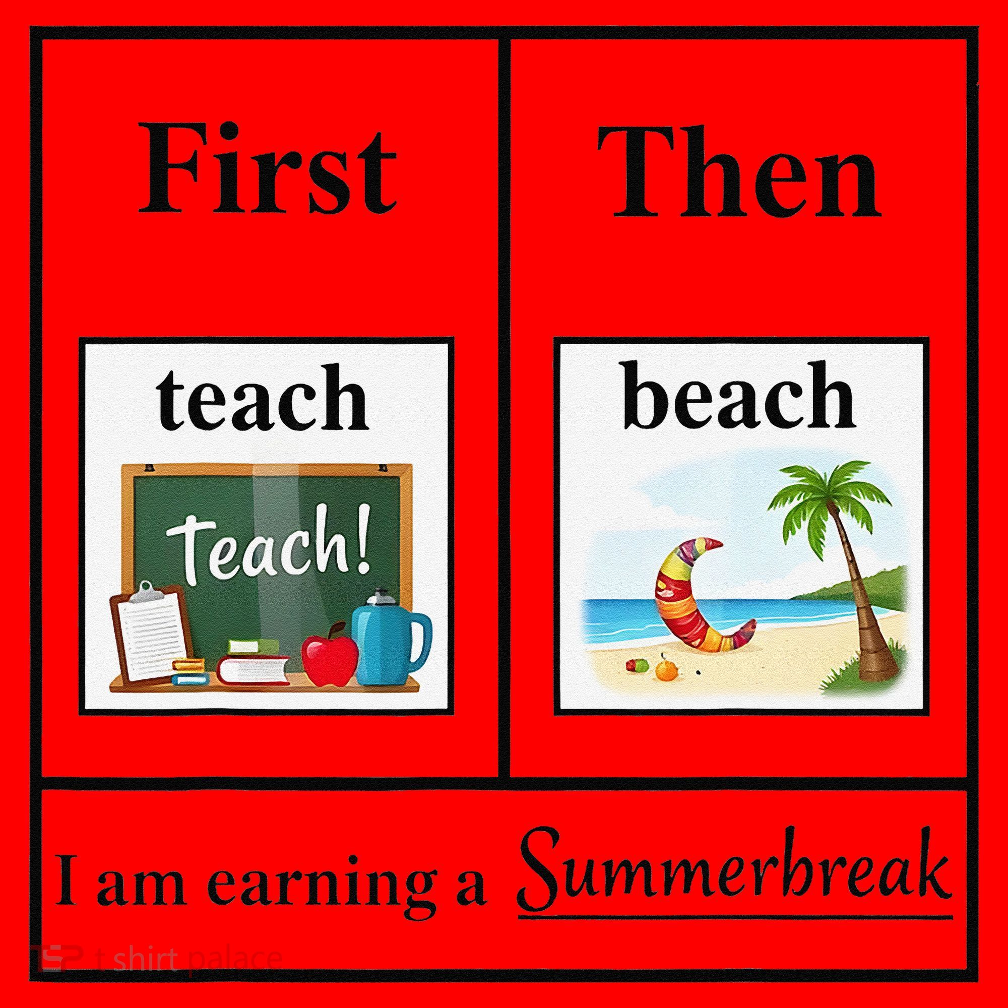 First Teach Then Beach First Teach Them Beach Teacher Santa Hat
