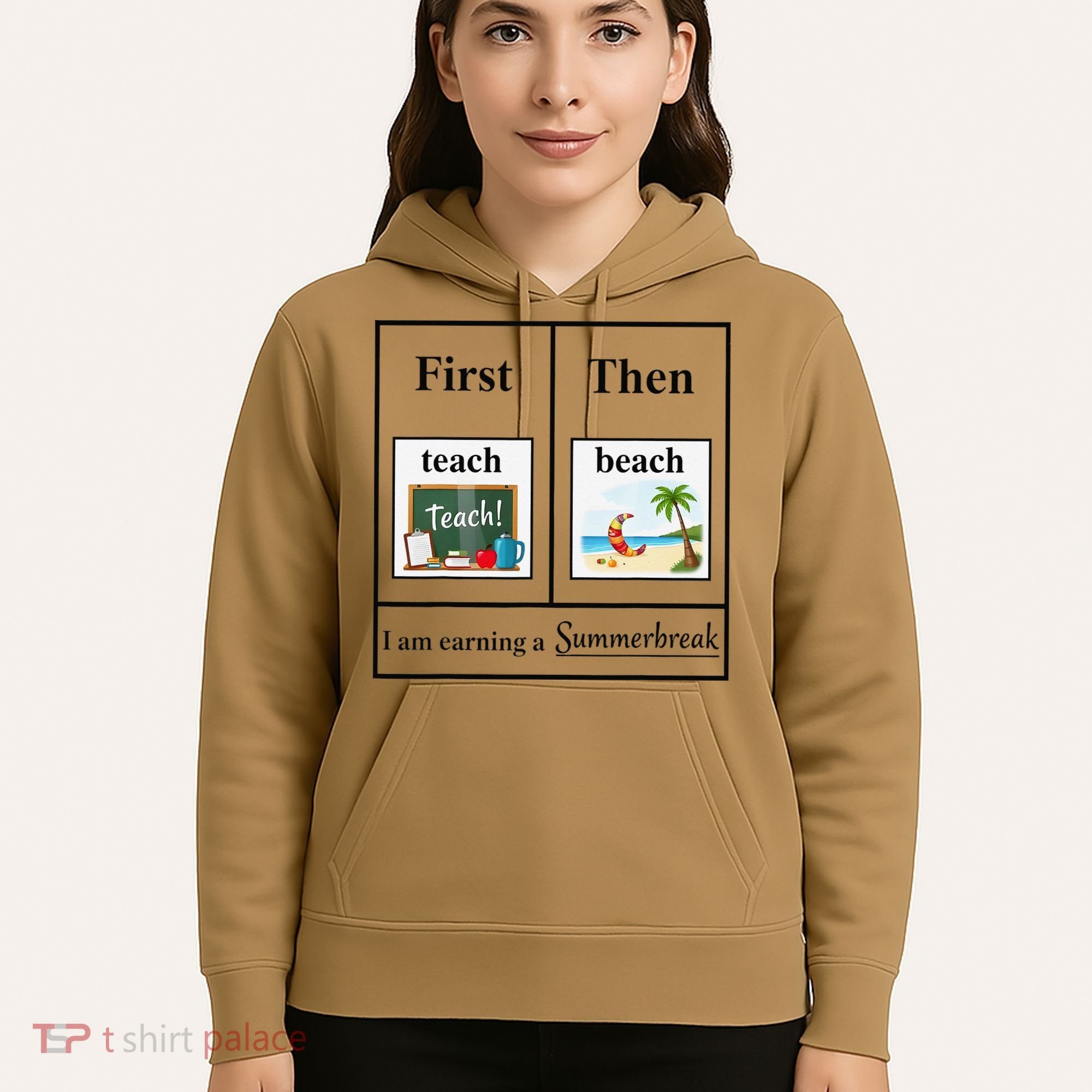 First Teach Then Beach First Teach Them Beach Teacher Hoodie