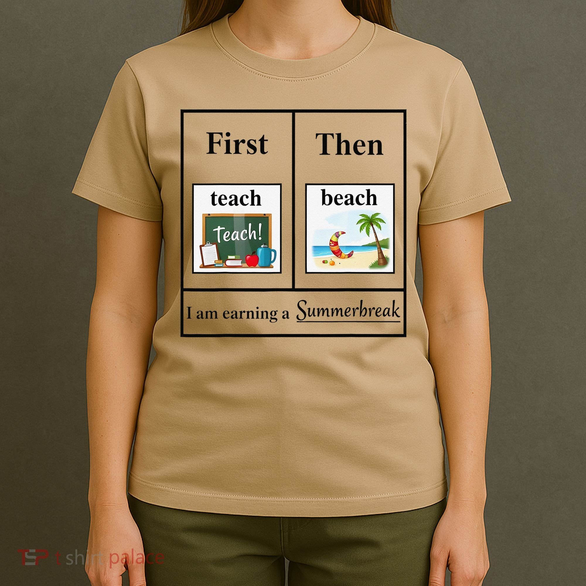 First Teach Then Beach First Teach Them Beach Teacher T-Shirt