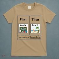 First Teach Then Beach First Teach Them Beach Teacher T-Shirt thumb 5