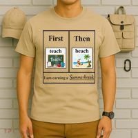 First Teach Then Beach First Teach Them Beach Teacher T-Shirt thumb 6