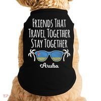 Friends That Travel Together Aruba Trip Cute Gift Doggie Tank thumb 0