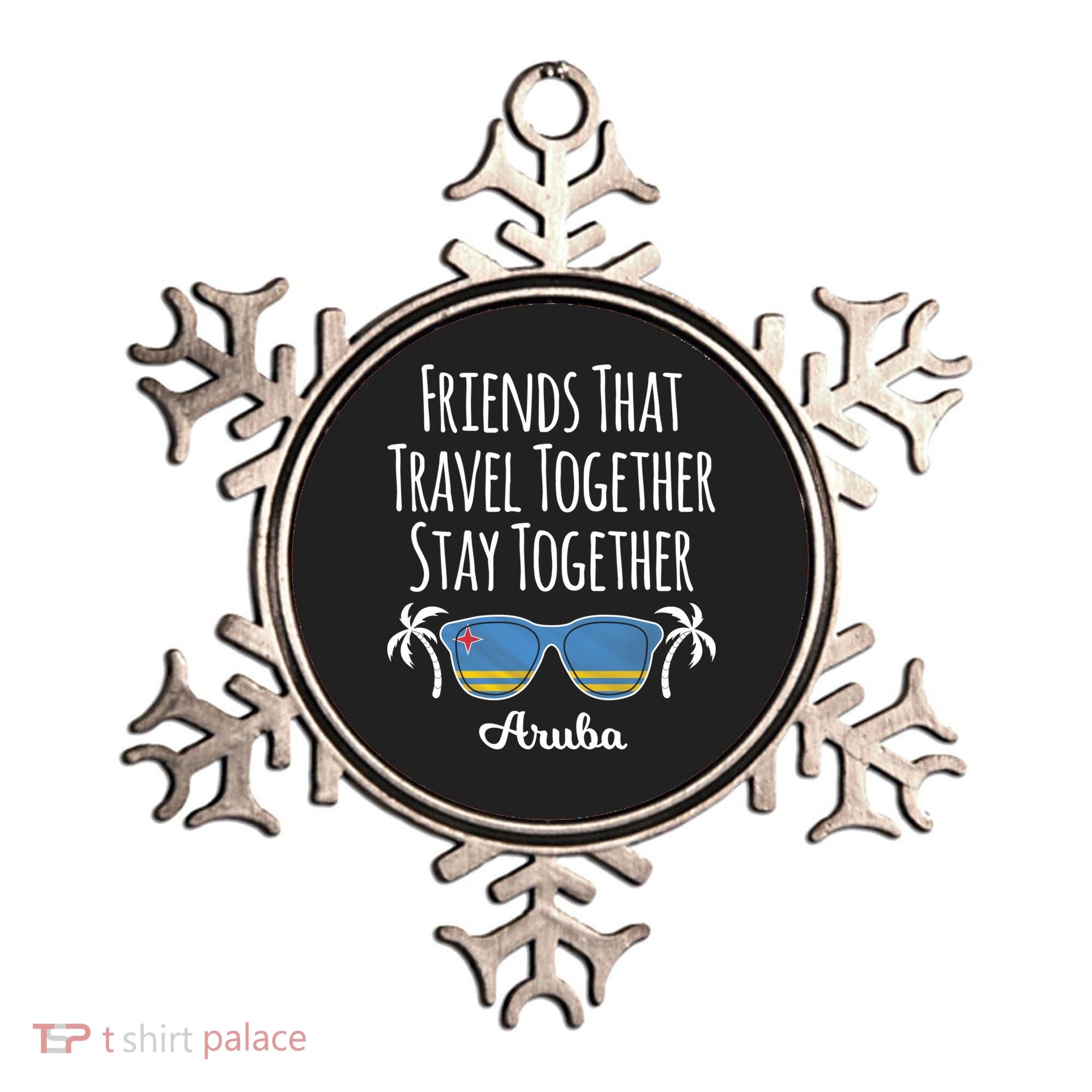 Friends That Travel Together Aruba Trip Cute Gift Ornament