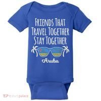 Friends That Travel Together Aruba Trip Cute Gift Baby Bodysuit thumb 0