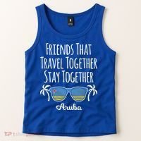 Friends That Travel Together Aruba Trip Cute Gift Tank Top thumb 2