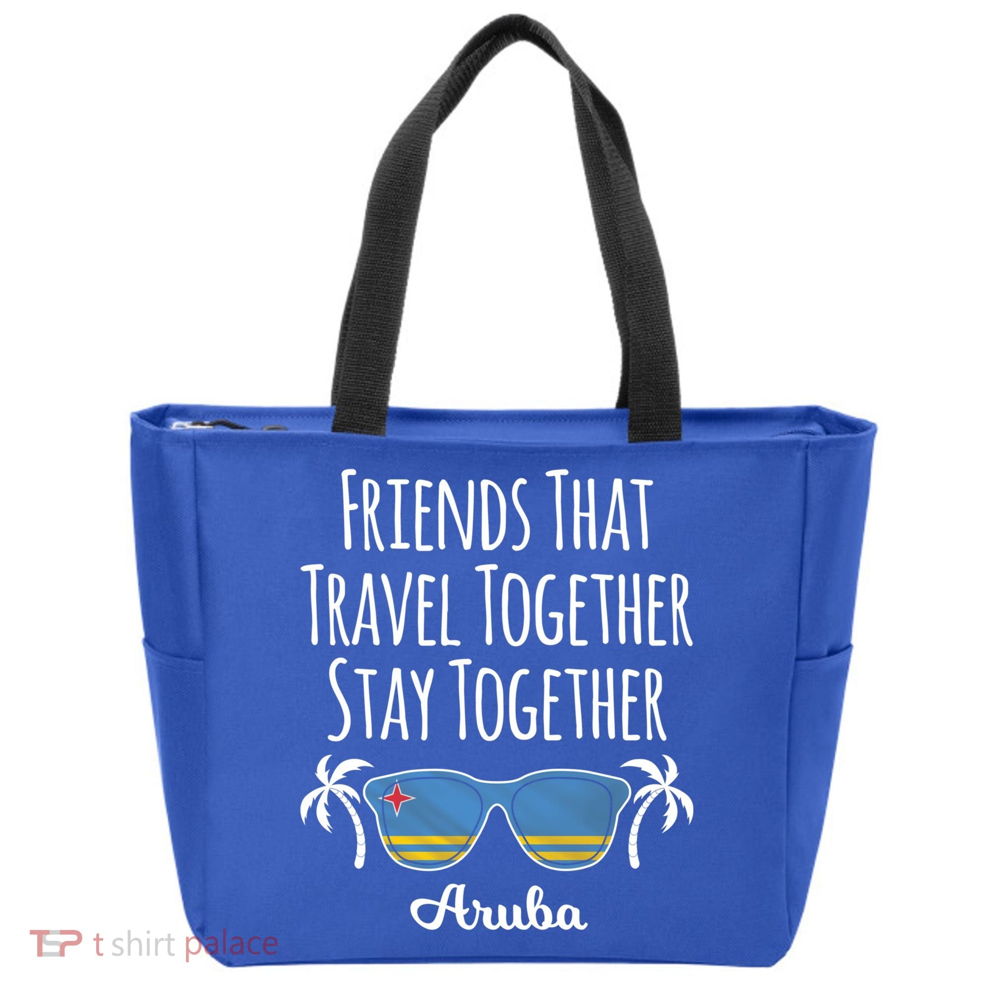 Friends That Travel Together Aruba Trip Cute Gift Tote Bag