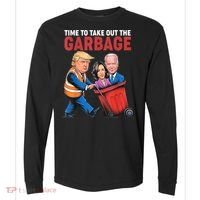 Funny Trump Time To Take Out The Garbage Comfort Colors Heavyweight Long Sleeve T-Shirt thumb 0