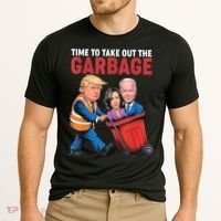 Funny Trump Time To Take Out The Garbage Cooling Performance Crew T-Shirt thumb 2