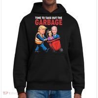 Funny Trump Time To Take Out The Garbage District V.I.T. Heavyweight Hoodie thumb 0