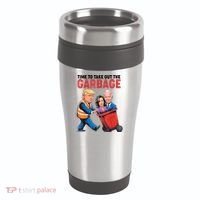 Funny Trump Time To Take Out The Garbage 16oz Travel Tumbler thumb 0