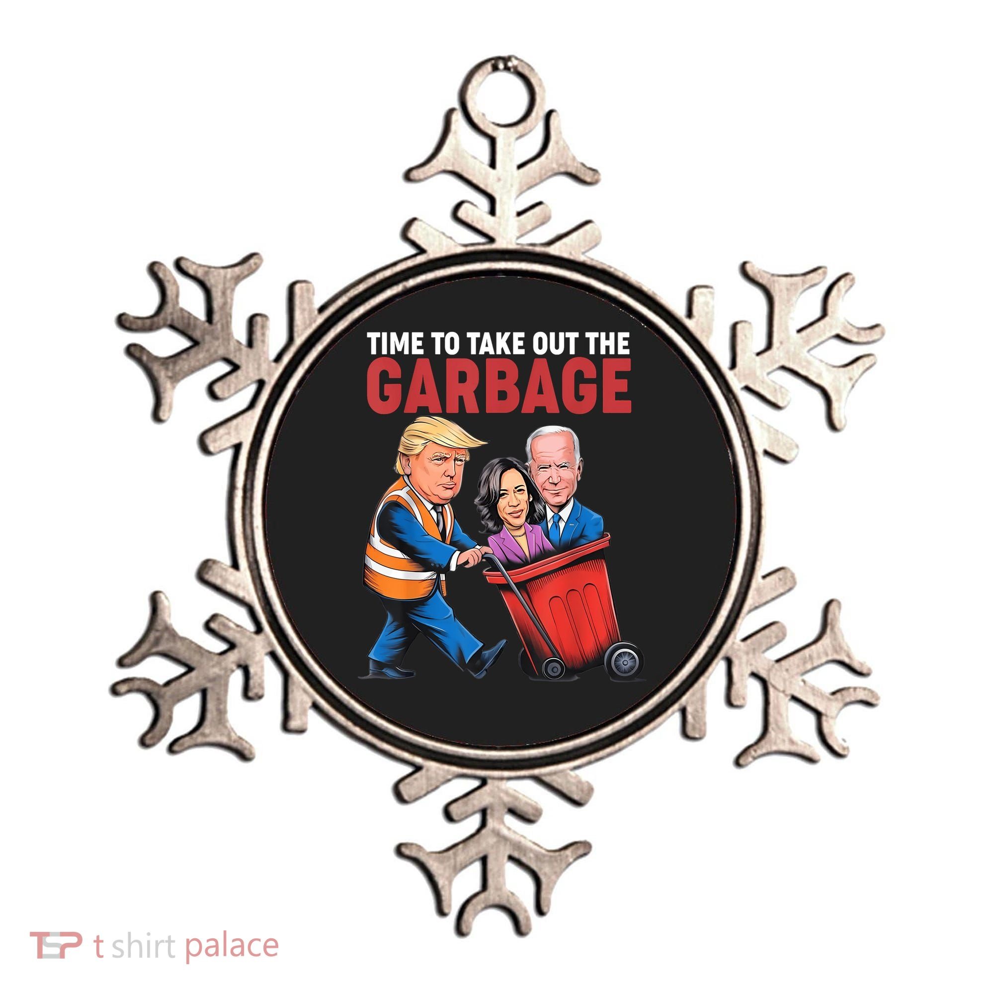 Funny Trump Time To Take Out The Garbage Ornament