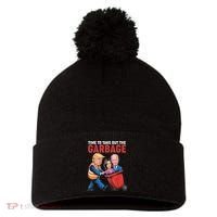 Funny Trump Time To Take Out The Garbage Pom Pom 12in Knit Beanie thumb 0