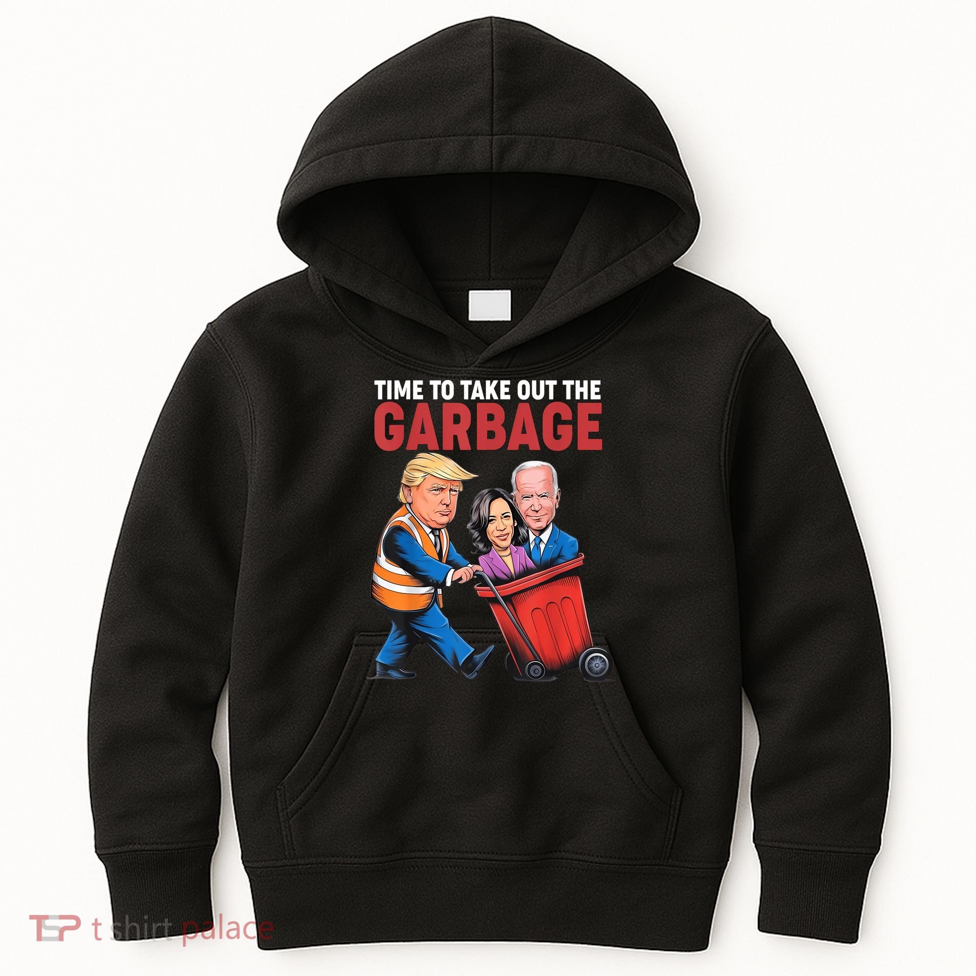 Funny Trump Time To Take Out The Garbage Kids Hoodie