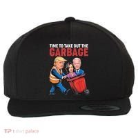 Funny Trump Time To Take Out The Garbage Wool Snapback Cap thumb 0