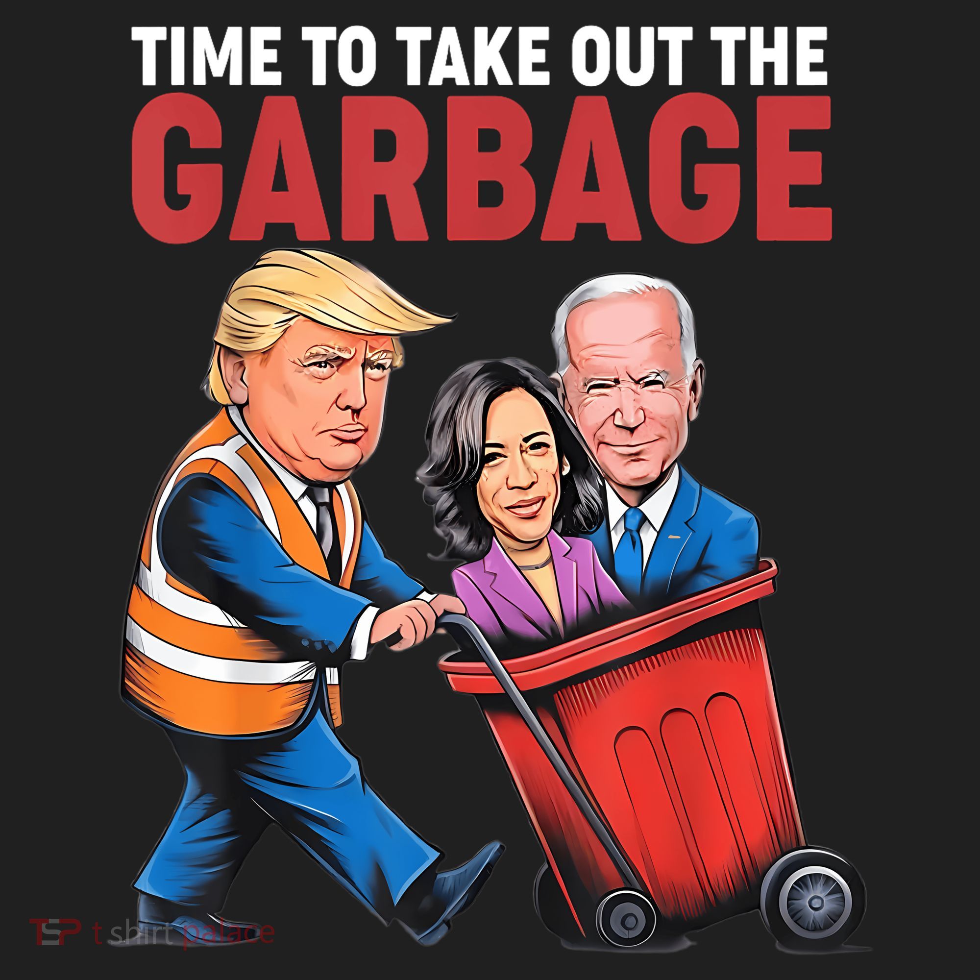 Funny Trump Time To Take Out The Garbage Kids Plaid Pajama Set