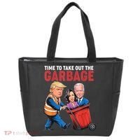 Funny Trump Time To Take Out The Garbage Tote Bag thumb 0