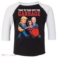 Funny Trump Time To Take Out The Garbage Toddler Fine Jersey T-Shirt thumb 0
