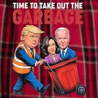 Funny Trump Time To Take Out The Garbage Women's Flannel Plaid Pajama Pants thumb 2