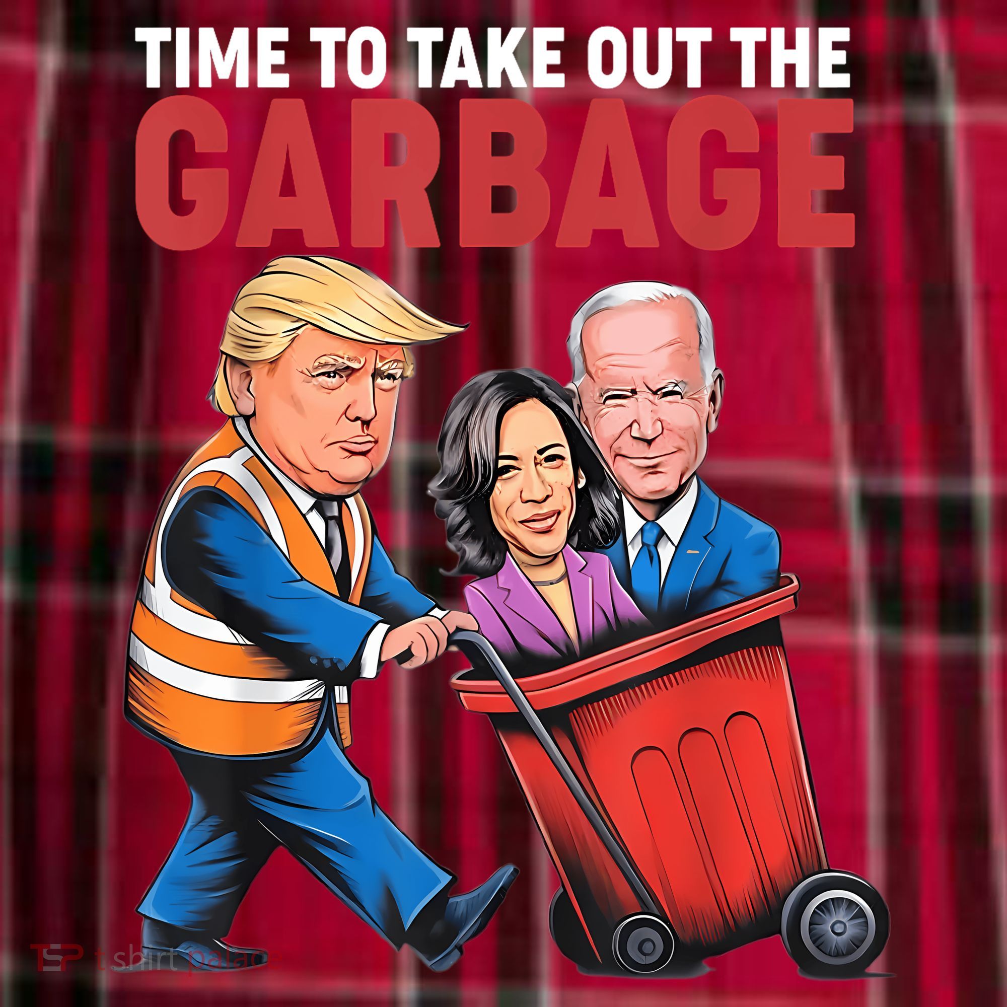 Funny Trump Time To Take Out The Garbage Women's Flannel Plaid Pajama Pants