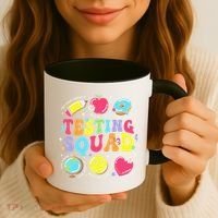 Funny Teacher Test Day Motivational Teacher Testing Squad Coffee Mug thumb 3