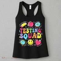Funny Teacher Test Day Motivational Teacher Testing Squad Women's Tank Top thumb 3