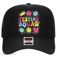 Funny Teacher Test Day Motivational Teacher Testing Squad Hat thumb 0