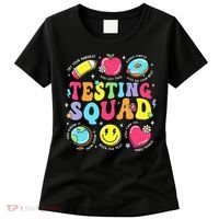 Funny Teacher Test Day Motivational Teacher Testing Squad Women's T-Shirt thumb 0