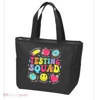 Funny Teacher Test Day Motivational Teacher Testing Squad Tote Bag thumb 3