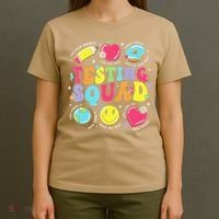 Funny Teacher Test Day Motivational Teacher Testing Squad T-Shirt thumb 4